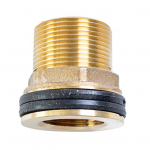 Messingist veepaagi pistikukomplekt 1/2 emane NPT 3/4 isane GHT kopp&uuml;henduse vaheseina liitmik kummir&otilde;ngaga keermestatud adapteriga veepaagi jaoks D