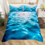 Rannamerelaineookeanikattega tekikottP&auml;ikeseloojangHavaiapalmipuuLainetekkikateTroopiline saar ja mere&auml;&auml;rne loodusteemaline dekoratsioon 135x200cm 2pcs