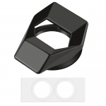 Auto mootori l&uuml;liti sisekujundus Start Stopp nupu kate Universaalne auto stiilis s&uuml;&uuml;tekontrolleri katted Sisekaitse Dekoratiivne punane