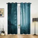 V&auml;rav Mystery Dark Halloween Horror Metsakardinad Magamistoa Elutoa eesriided K&ouml;&ouml;k Lapsed Aknakardin Kodukaunistus 135W x 60H(cm) x1