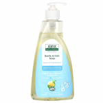 Aleva Naturals, Beebi, Pudeli- ja n&otilde;udepesuvahend, L&otilde;hnatu, 16,9 fl oz (500 ml)