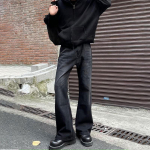 Meeste kitsad laienevad retro teksad XXL must