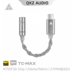 QKZ CX31993 USB Type-C kuni 3,5 mm heliliides K&otilde;rvaklappide v&otilde;imendi HiFi DAC k&otilde;rvaklappide heliv&otilde;imendi 32bit 384kHz heliadapter