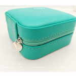 Kompakt Korea stiilis ehtekarp s&otilde;rmuste ja k&otilde;rvar&otilde;ngaste jaoks - Kaasaskantav ja reisile sobiv 10.1*10.2*5.5cm smaragdroheline