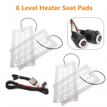 12V universaalne 2 istekohta 4 padjandit 6 taseme &uuml;mmargune l&uuml;liti s&uuml;sinikkiust auto soojendus soojendus istmepadjad Talvisoojemad istmekatted
