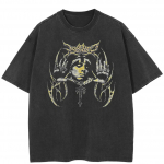 T&auml;navar&otilde;ivad Funny Graphic T-s&auml;rk Puuvillane Pestud Must Ts&auml;rk Unisex Topid Tees Suvine l&uuml;hikeste varrukatega T-s&auml;rk S must