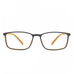 LENSKART BLU | Nulltugevusega sinise valguse blokeerivad arvutiklaasid | 100% UV-kaitsega | T&auml;israamiga ristk&uuml;likukujuline | Meestele ja naistele | Keskmine | LB E13527