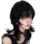 Sofeiyan parukas nagu j&otilde;ulud Disain Riietus Must Hundih&auml;&auml;rber Hunt Pikk ilus Naturaalne V&auml;ike n&auml;gu Harajuku Makeover Cosplay t&auml;isparukas Sinine parukas must