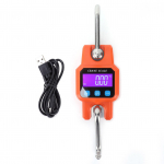 WH-C06 Laetav digitaalne riputuskaal Mini kraanakaal Elektrooniline konkskaal koduseks kasutamiseks(Oranž )