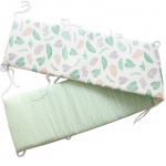 Beebivoodi kaitseraua paks pehme v&otilde;revoodi reelinguga padi Kokkup&otilde;rkevastane v&otilde;revoodi kaitse eemaldatav h&auml;lli kaitse lastetoa kaunistus 180x30cm 1tk