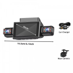 Uus 4 objektiiviga Dash Cam 1080P HD videosalvesti auto DVR-i jaoks 360&deg; automaatne WiFi Black Box Night Vision 24H parkimismonitori autotarvikud 4Cam Wifi+0G