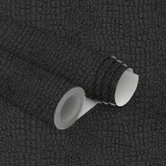 1 rull musta koorimise ja pulgaga tapeet, eemaldatav krokodillitapeet, isekleepuv reljeefne Easy Peel Off tapeet, paber, tekstuuriga tapeet 44*150cm