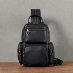 Meeste mood nahast rinna kott 2023: Stiilne &otilde;la- ja messenger-seljakott must