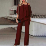 QICED Kevad Suvi S&uuml;gis Nahkhiirevarrukatega Top P&uuml;ksid Naised Vabaaja Strapless Ebakorrap&auml;rane Peokost&uuml;&uuml;m Elegantne Kaheosaline L