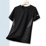 Meeste suvine Ice Silk Quick-Dry hingav vabas vormis T-s&auml;rk 5XL