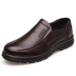 100% ehtsast nahast kingad Meeste &auml;ri Brogues Lehmanahast Meeste jalatsid Slip-on must pruun 43 pruun