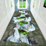 3D elutuba Ilus maastik P&otilde;randamatt Vaip Magamistuba T&auml;isvoodi voodi k&otilde;rval roomav matt diivanilaud sissep&auml;&auml;su uksematt 120*160cm