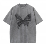 Puuvillane Vintage l&uuml;hikeste varrukatega T-s&auml;rk Meeste Y2K Ameerika retro T-s&auml;rk Naiste Suvised Hip Hop T-s&auml;rgid Harajuku T-s&auml;rgid S