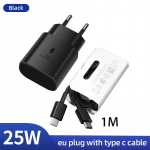 25 W &uuml;likiire laadija USB-t&uuml;&uuml;pi C Cargador Chargeur Galaxy S24 S23 plus S22 S21 A54 A71 A70 S20 FE M54 F14 toiteadapter EU valge