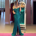 Naiste litritega l&otilde;hikuga kleit - Seksikas pol&uuml;esterist &otilde;htukleit XXL paabulinnu sinine v&auml;rv