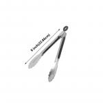 9/12/16 tolline roostevabast terasest grilltangid salatitoiduklambrid, libisemiskindla k&auml;epidemega leivatangid toiduvalmistamiseks grillklambriga