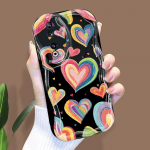 Armas koomiksimustriga kreemjas tekstuuriga korpus Lainelise servaga pehme silikoonkaanega telefoni&uuml;mbris Huawei Honor Infinix Tecno iPhone'i jaoks Tecno Spark Go 1 puhas