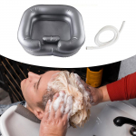 Inflatable Shampoo Basin Bedside Hair Wash Aid in Bed Bowl Portable