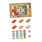 Flying Chess Carpet Mat Activity for Age 3 and up Children Parent Child Game