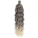 Juuksepikendused Heegeldatud punutised S&uuml;nteetilised Juuksed Afro Curl Hawaii Ombre Lokkis Blond Water Wave Pats Naistele 5Pcs/Lot-18inches