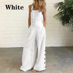 Uued naiste kandilise kaelusega varrukateta puhtast puuvillast laiad s&auml;&auml;rega kombinesoonid XL valge