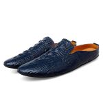 Itaalia Luksuslikud Meeste Sussid Nahast Loaferid Meeste Mokassiinid Vabaaja Libisemiskindlad Meeste Moodsad Poolsaapad Meeste Muulad Kingad Poolsuss 44 sinine