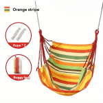 1 tk Reisi V&auml;litingimustes Kiik Hammock Paksustatud ja Suurendatud Vastupidav L&otilde;uendist Riputatav Korv Jooga Hammock oranž