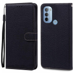 Motorola G31 &uuml;mbrise raamat-rahakott klappkaas Moto G31 &uuml;mbrise aluse kaardihoidjaga nahast kate Motorola G31 &uuml;mbrise fundade jaoks For Motorola G31 must