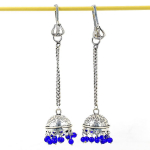 Blue Chalcedony handmade 925 Sterling Silver Jewelry Earring 3.94 c6C70