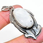 Rainbow Moonstone Handmade 925 Sterling Silver Gift Pendant 2.56 o0o13