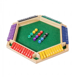 Shut The Box m&auml;ng, puidust Shut The Box m&auml;ng, t&auml;ringulauam&auml;ng 6 m&auml;ngijale One Size