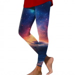 Naiste moodsad tr&uuml;kitud elastse v&ouml;&ouml;kohaga Slim Fit elastsed jooga vabaaja p&uuml;ksid L sinine