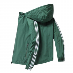 Meeste Korea stiilis &otilde;huke kapuutsiga jakk - kevad-s&uuml;gis spordi vabaaja mantel paaridele 8XL