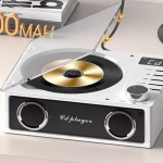 Kaasaskantav CD-m&auml;ngija Bluetooth 5.3-ga 4000mAh Tagasil&uuml;katud CD-m&auml;ngija puldiga, FM-raadio, k&otilde;larid, toetab USB, TF, AUX, optilist sisendit valge