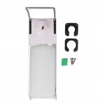 Seinale paigaldatav seebidosaator k&auml;e v&otilde;i k&uuml;&uuml;narnukiga vajutamiseks vedel &scaron;ampoonidosaatori pudel vannituppa, k&ouml;&ouml;ki