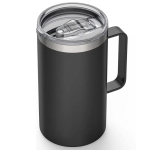 24oz 680ml isoleeritud kohvitass kaanega, roostevabast terasest kohvitass, kahekordse seinaga vaakumkohvitass k&auml;epidemega 680ml gray