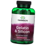Želatiin ja r&auml;ni kelaat, Gelatin and Silicon, Swanson 200kaps (68280011) 200caps