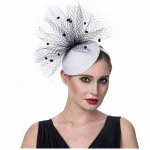 Naiste t&uuml;drukute v&otilde;rguk&uuml;bar, kokteilipeo peapael, peakattega pulmam&uuml;ts One Size must