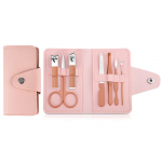 7 tk/komplekt Manik&uuml;&uuml;rikomplekt K&uuml;&uuml;nek&auml;&auml;ride komplekt Praktiline K&uuml;&uuml;nehoolduskomplekt Roostevabast terasest K&uuml;&uuml;nek&auml;&auml;rid T&ouml;&ouml;riistad Reisimiseks Kodu roosa