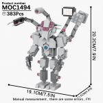 MOOXI Skibidi Tualettlaagri Komplekt MOC Klotsid M&auml;ng Super Titaan Boss Woofer TV Kaamera K&otilde;lar Sireen Mees Boss Ehitusklotsid Laste M&auml;nguasjad