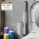 &Uuml;hekordne seinale kinnitatav WC-hari h&otilde;lpsaks vahetamiseks ja pesemisvabaks puhastamiseks 1pcs