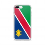 Coque iPhone - Namibie - Drapeau - Souple - Mitmev&auml;rviline - &Uuml;hilduv iPhone 8 Plus