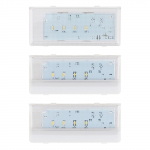 K&uuml;lmkapi LED-valgusti asendus W10515057 &Uuml;hilduv Sisaldab plastkatet Pikk eluiga Lihtne paigaldada 3pcs