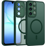 Coque de Protection - BOOLING - Samsung Galaxy A17 5G/4G - Anneau Magn&eacute;tique Film Cam&eacute;ra - Vert Nuit