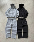 Euroopa & Ameerika Hip Hop Tikandiga Lukuga Dressip&uuml;ksid - Unisex Vabaaja Pikad P&uuml;ksid S gray